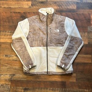 The North Face Tan and Cream Fleece Jacket